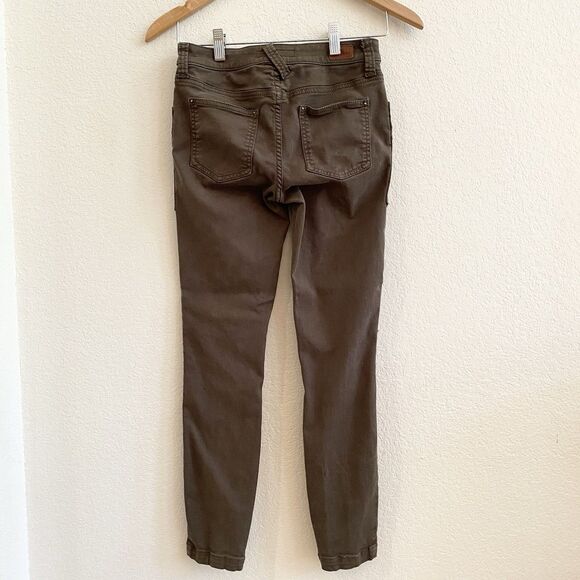 Joie Hazina Studded Skinny Ankle Pants Jeans Womens Size 24 Fatigue Green - Picture 6 of 12